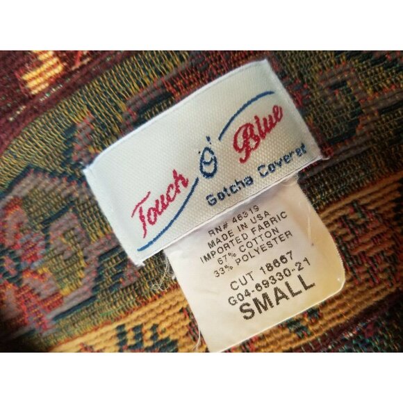 Touch O' Blue Womens Small Brown Embroidered Tapestry Blazer Gotcha Covered - Picture 5 of 5